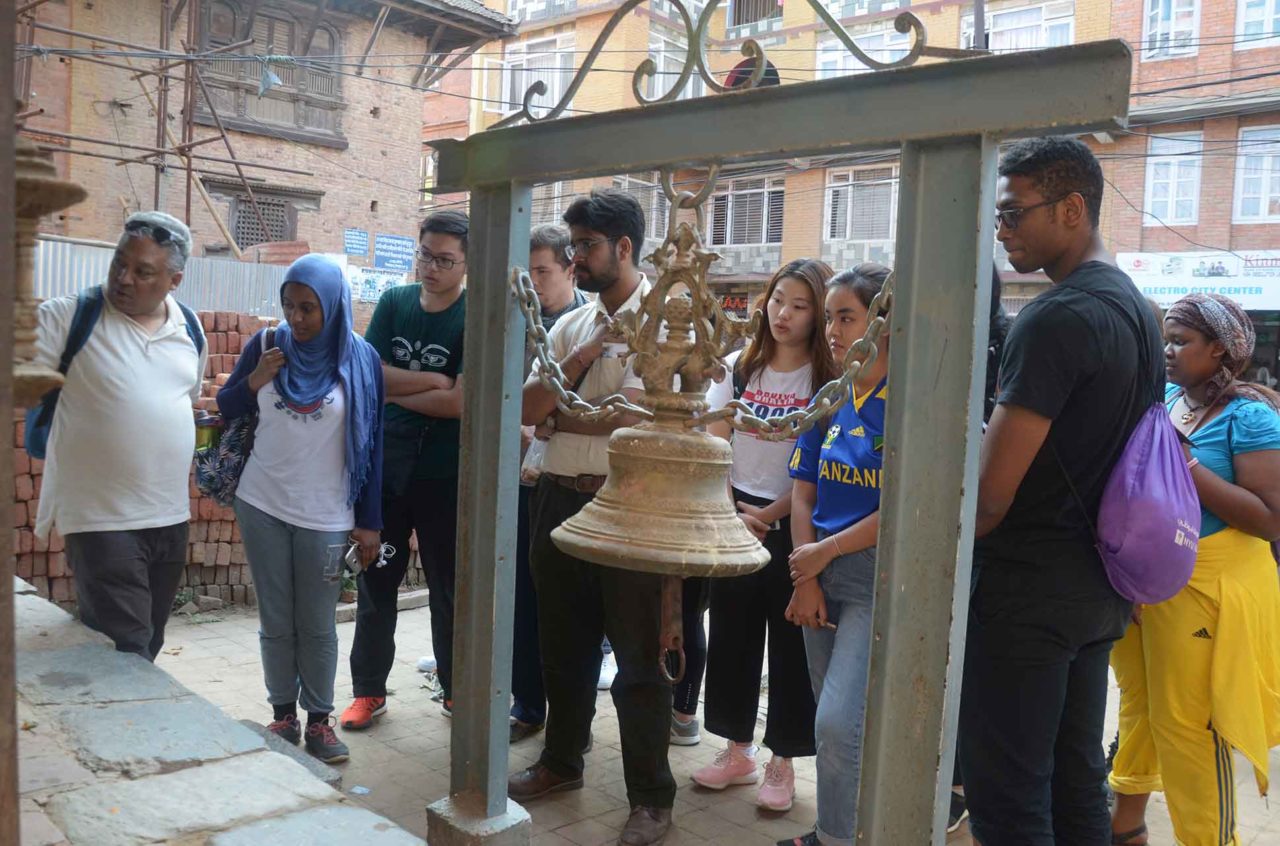 Students from the Reading the Earth course visiting Nepal.