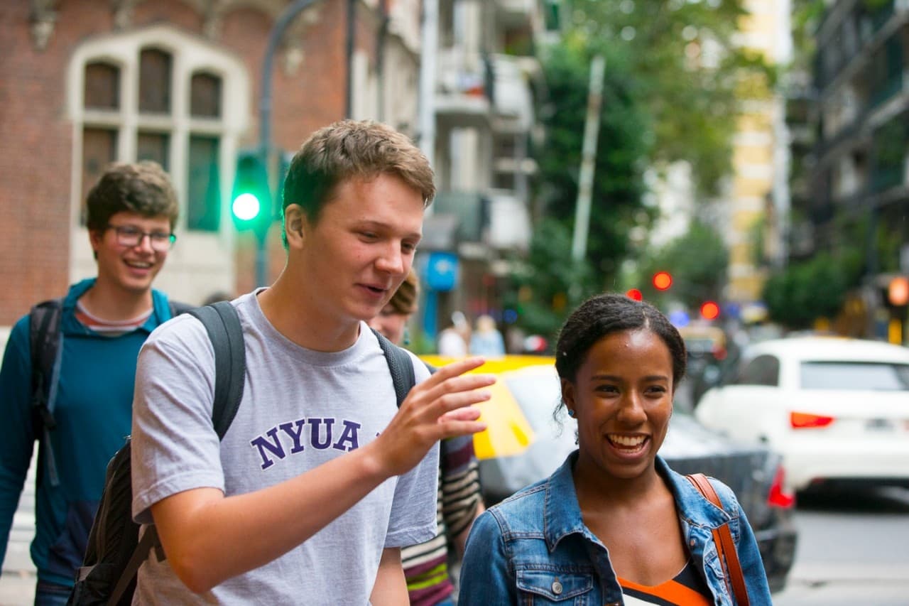 NYU students exploring Buenos Aires