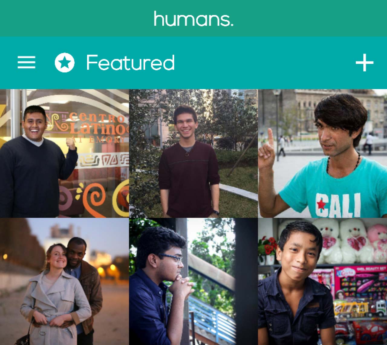 screenshot of Humans app