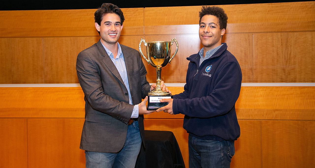 Joint winners of the Audience Choice trophy at Demo Day.