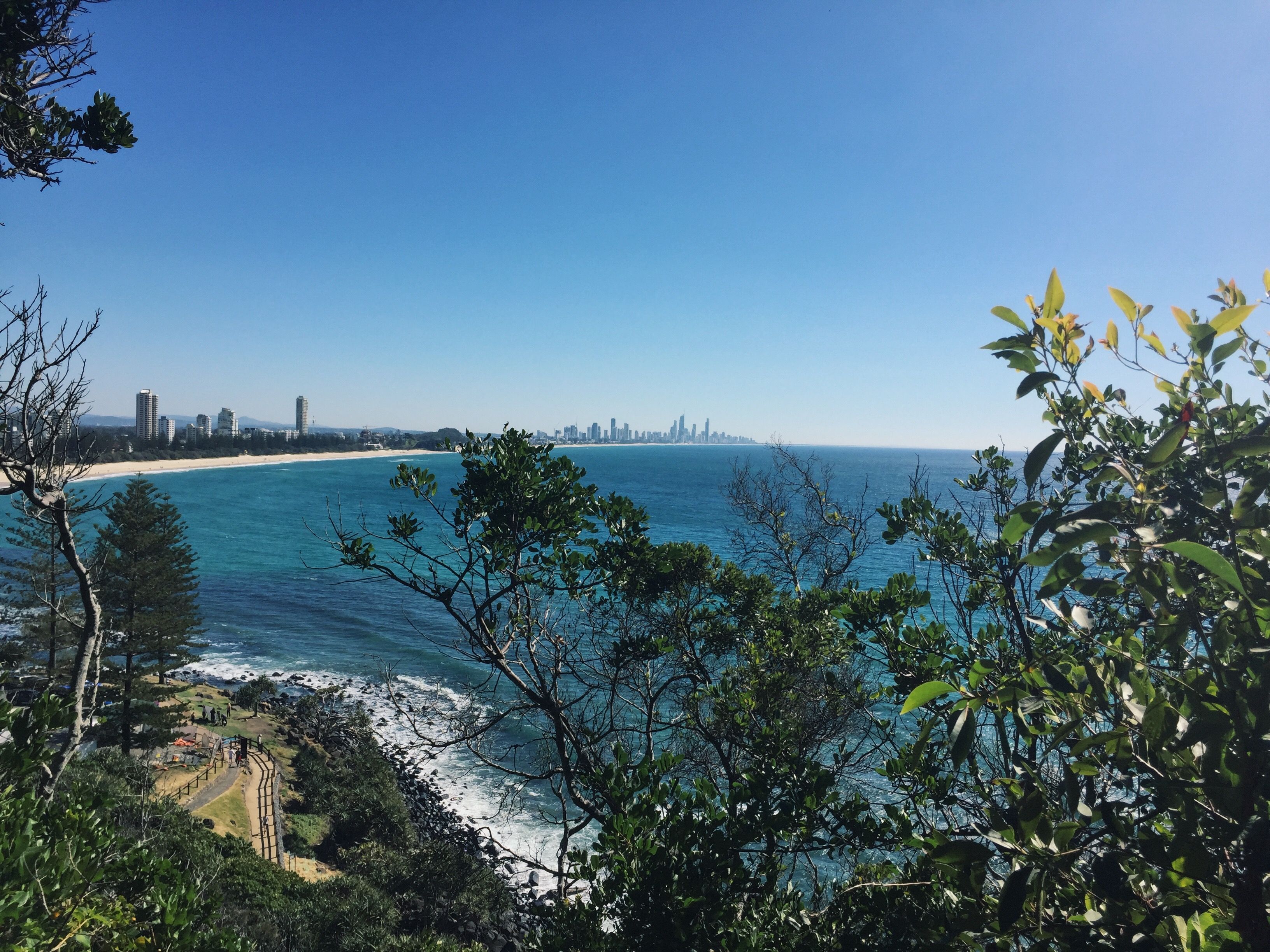 Coastal view of the Gold Coast.