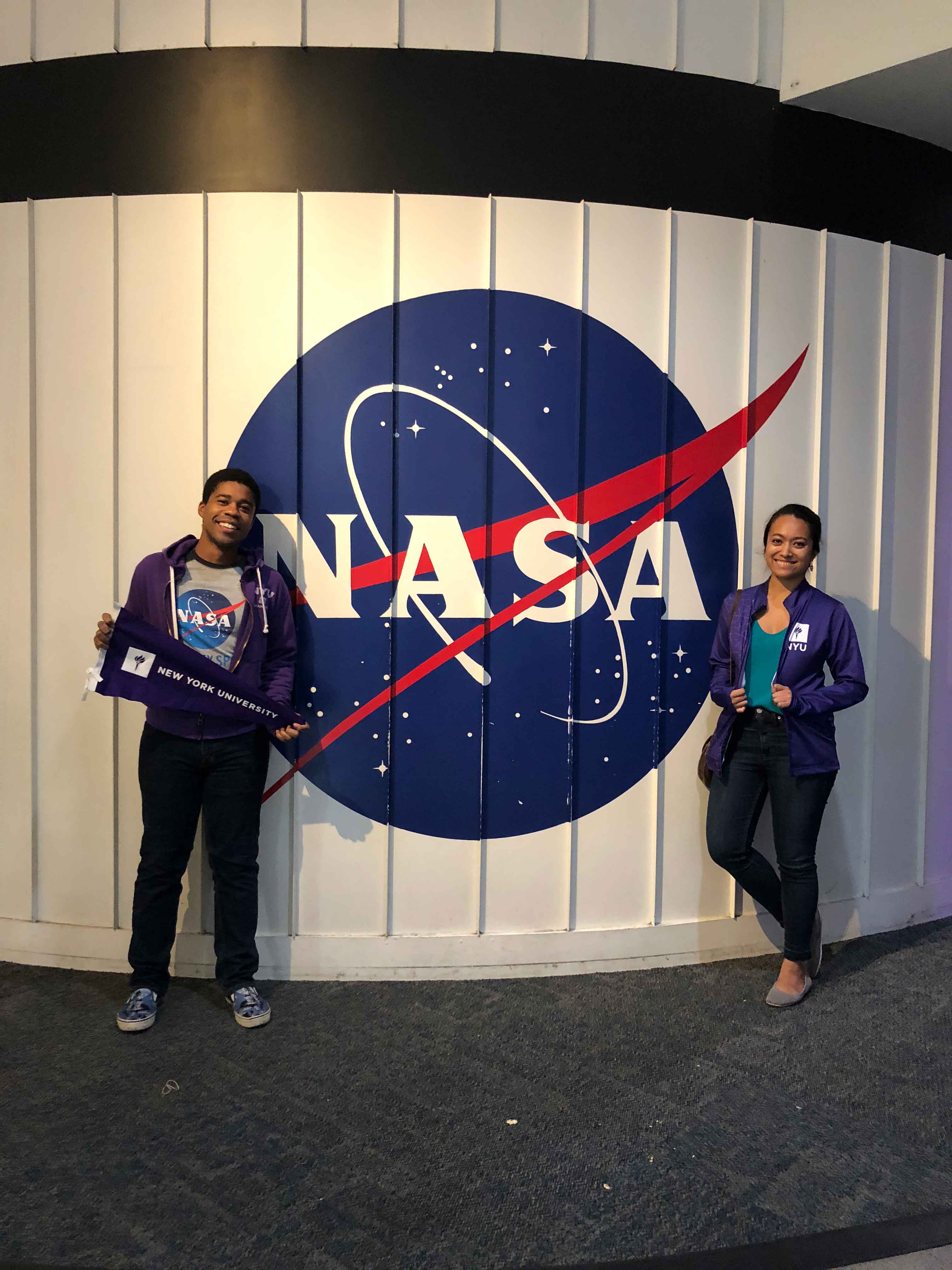Counselors outside of NASA museum.