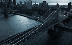 GIF of the Manhattan bridge in New York City.