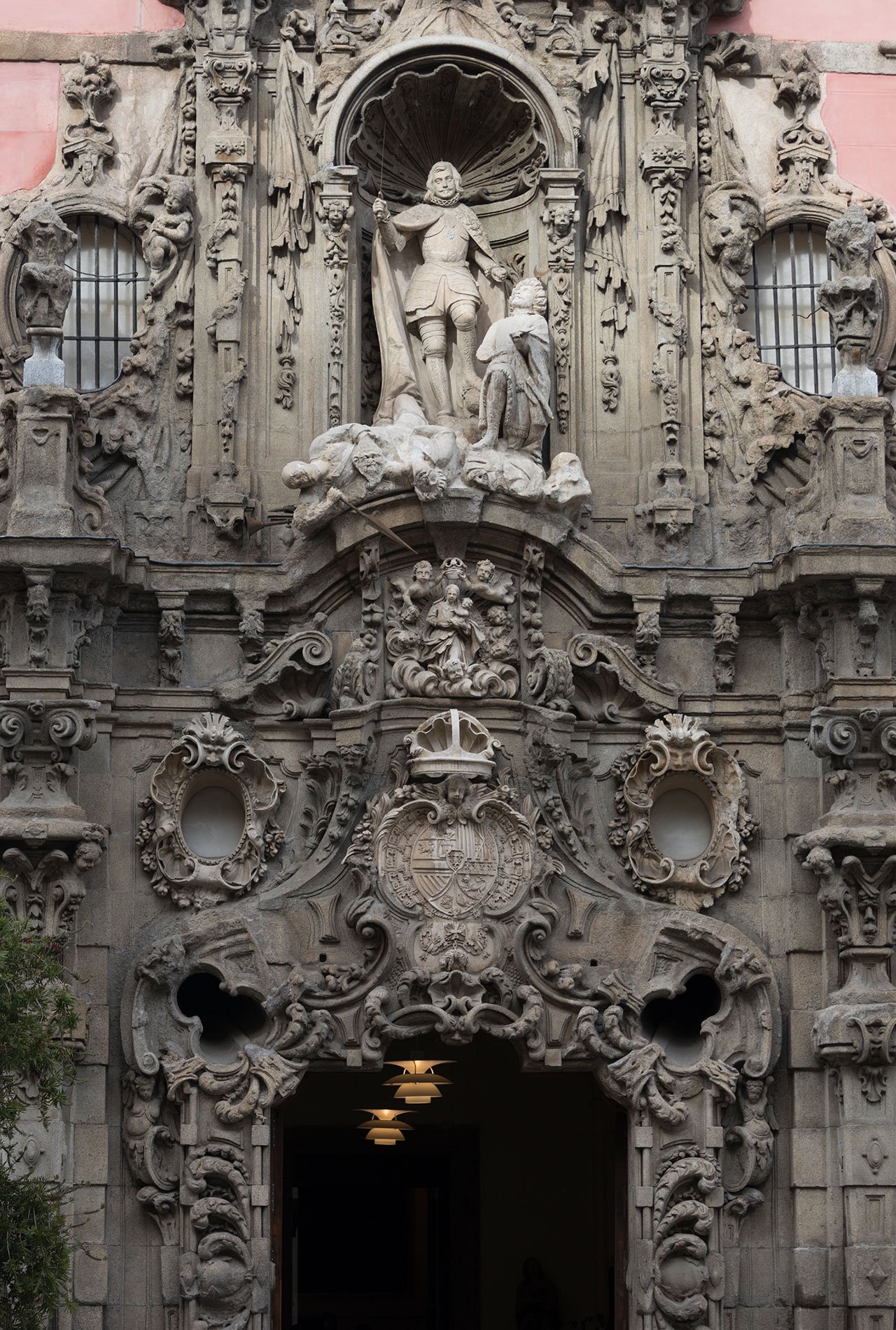 An ornate facade.