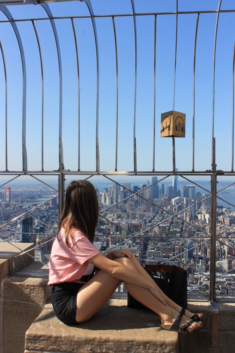 Looking out from the Empire State Building
