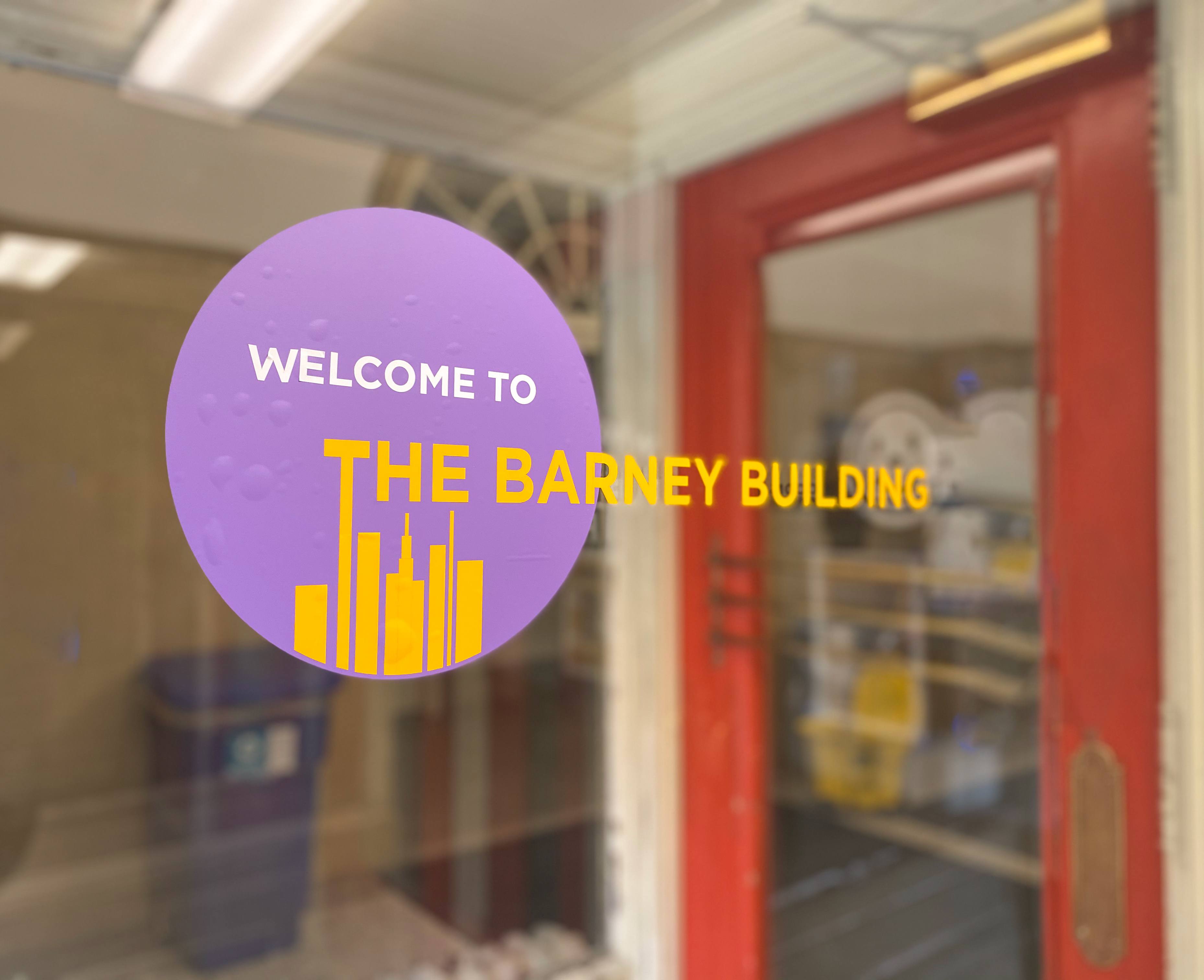 Entrance of the Barney Building.