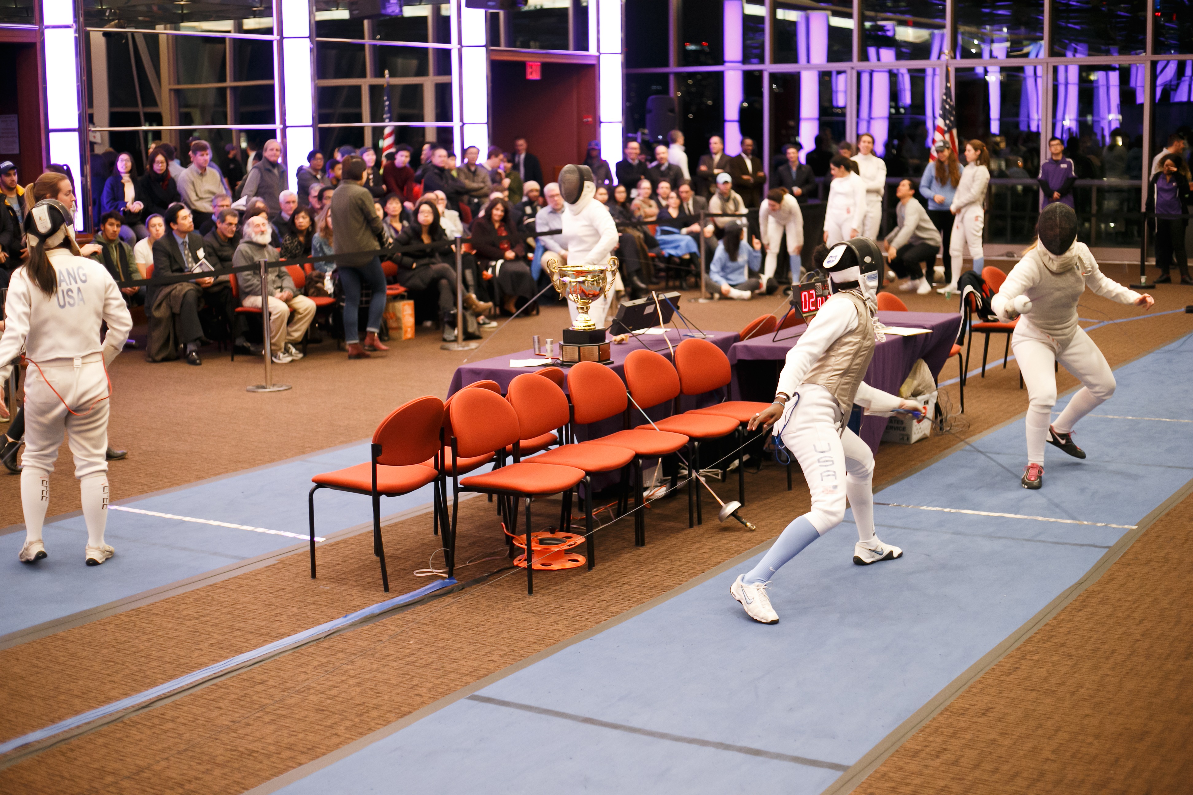 fencers competing