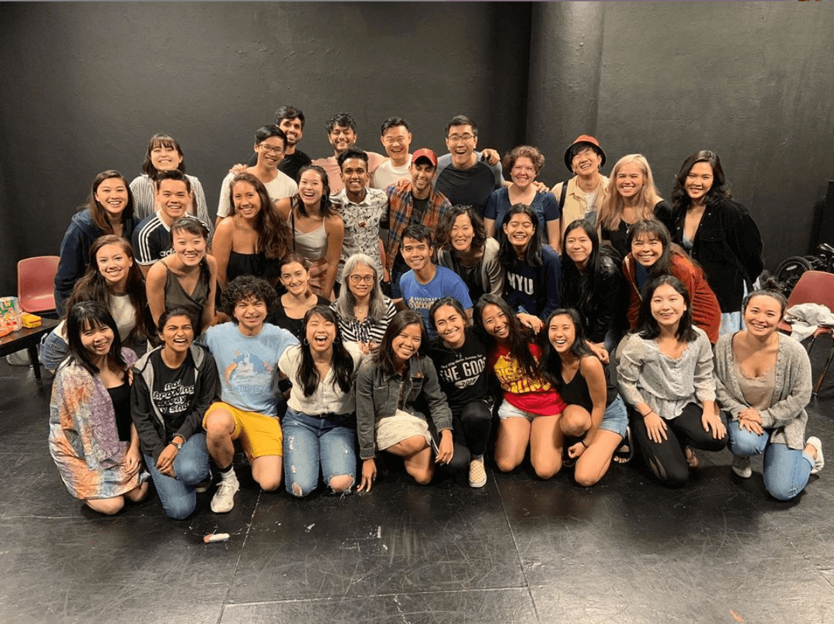 Group of members in the NYU All Asians Artist Alliance student club.