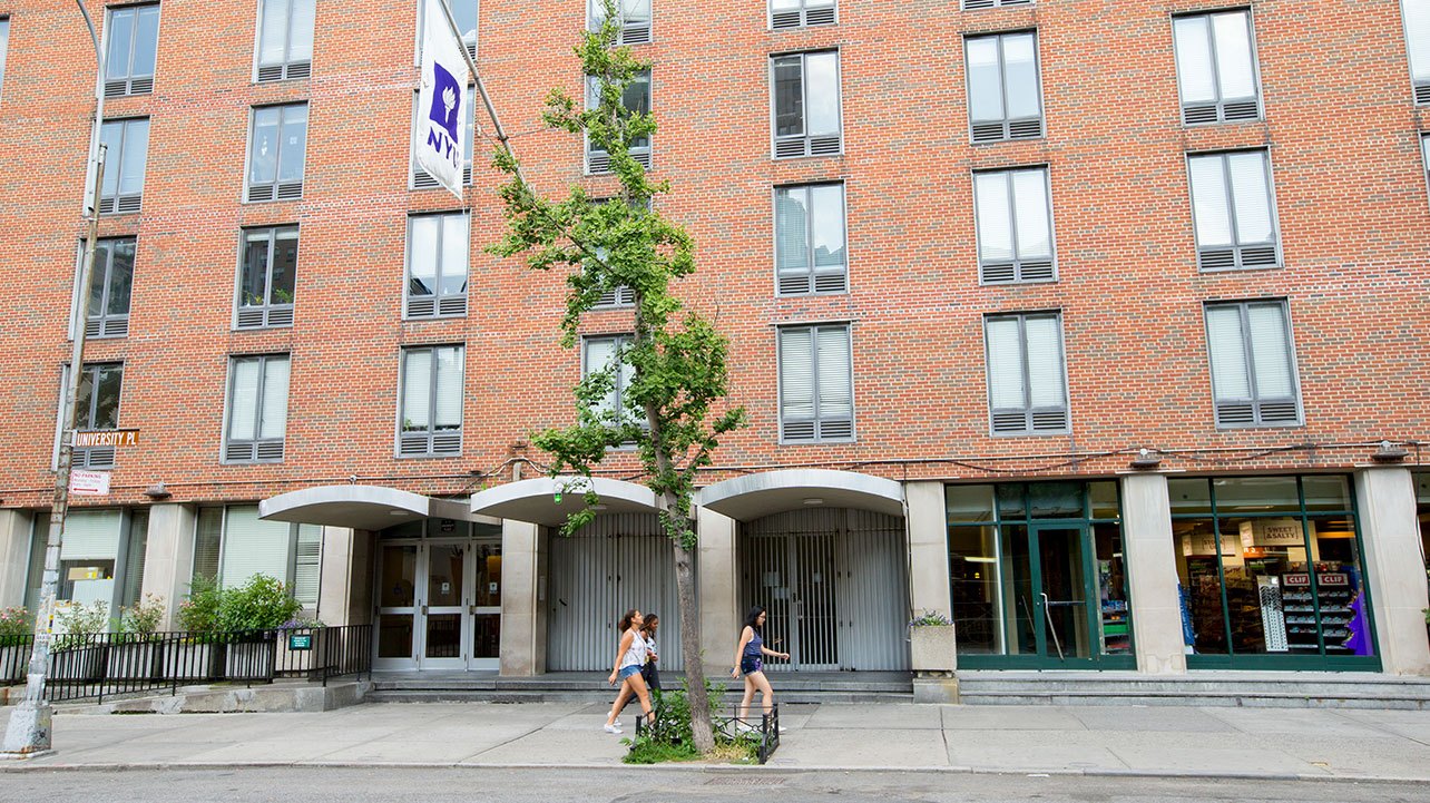 The exterior of Weinstein Residence Hall