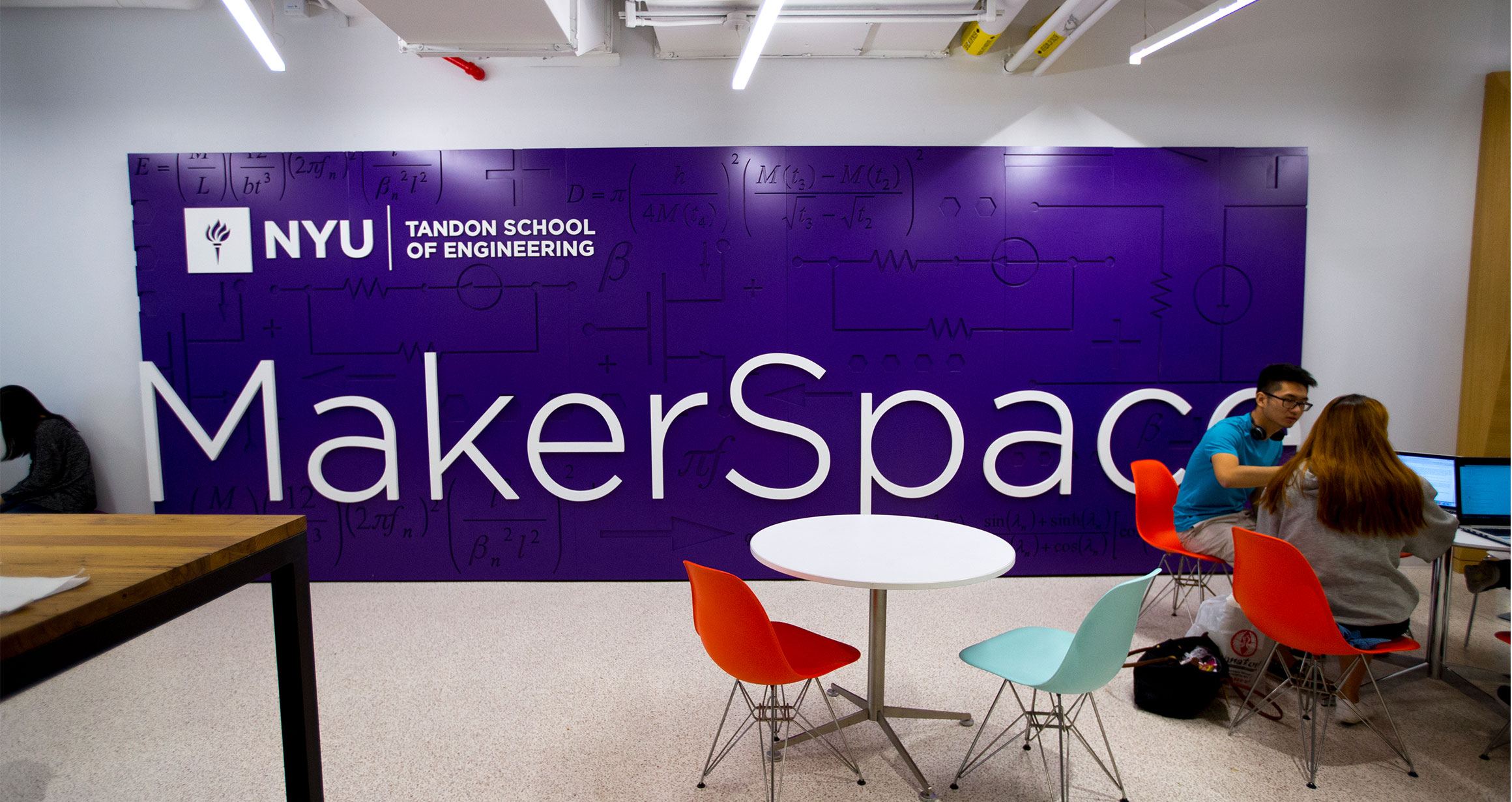 A large sign reads MakerSpace