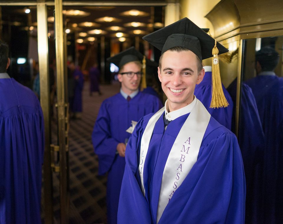 Andrew at Tisch graduation 2014