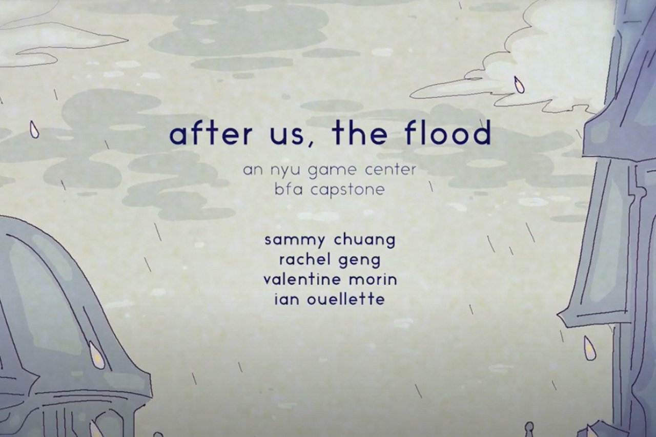 Title page from “After Us, The Flood.”