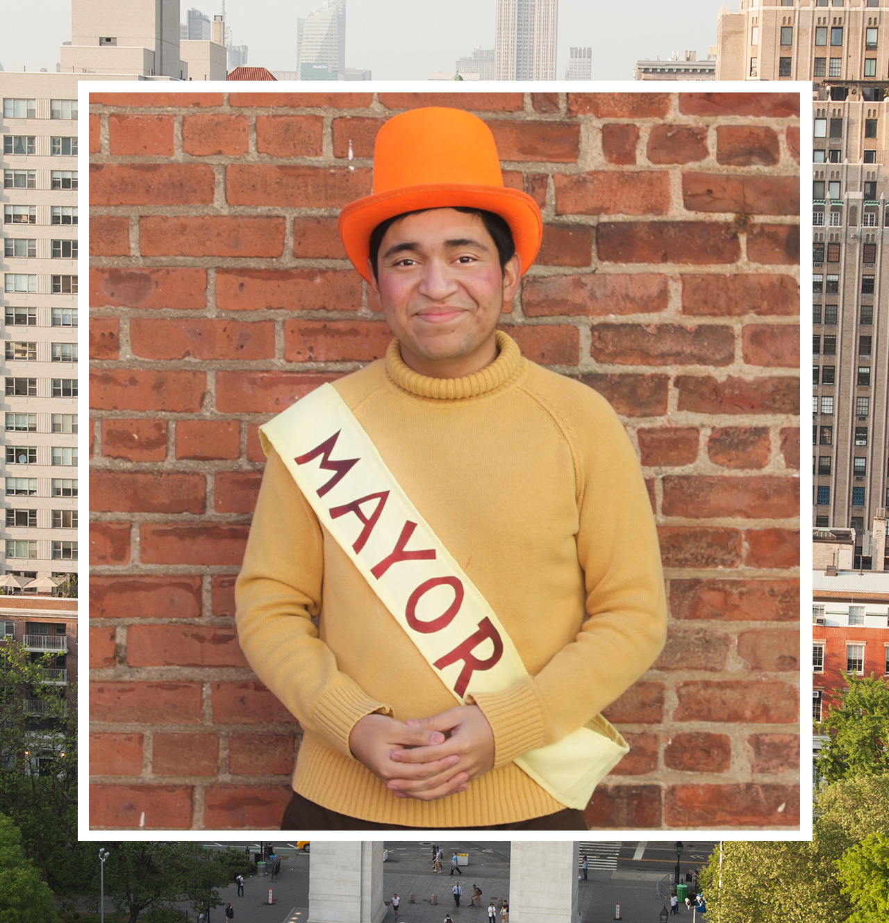 Kevin Paredes dressed as a character from Seussical: The Musical