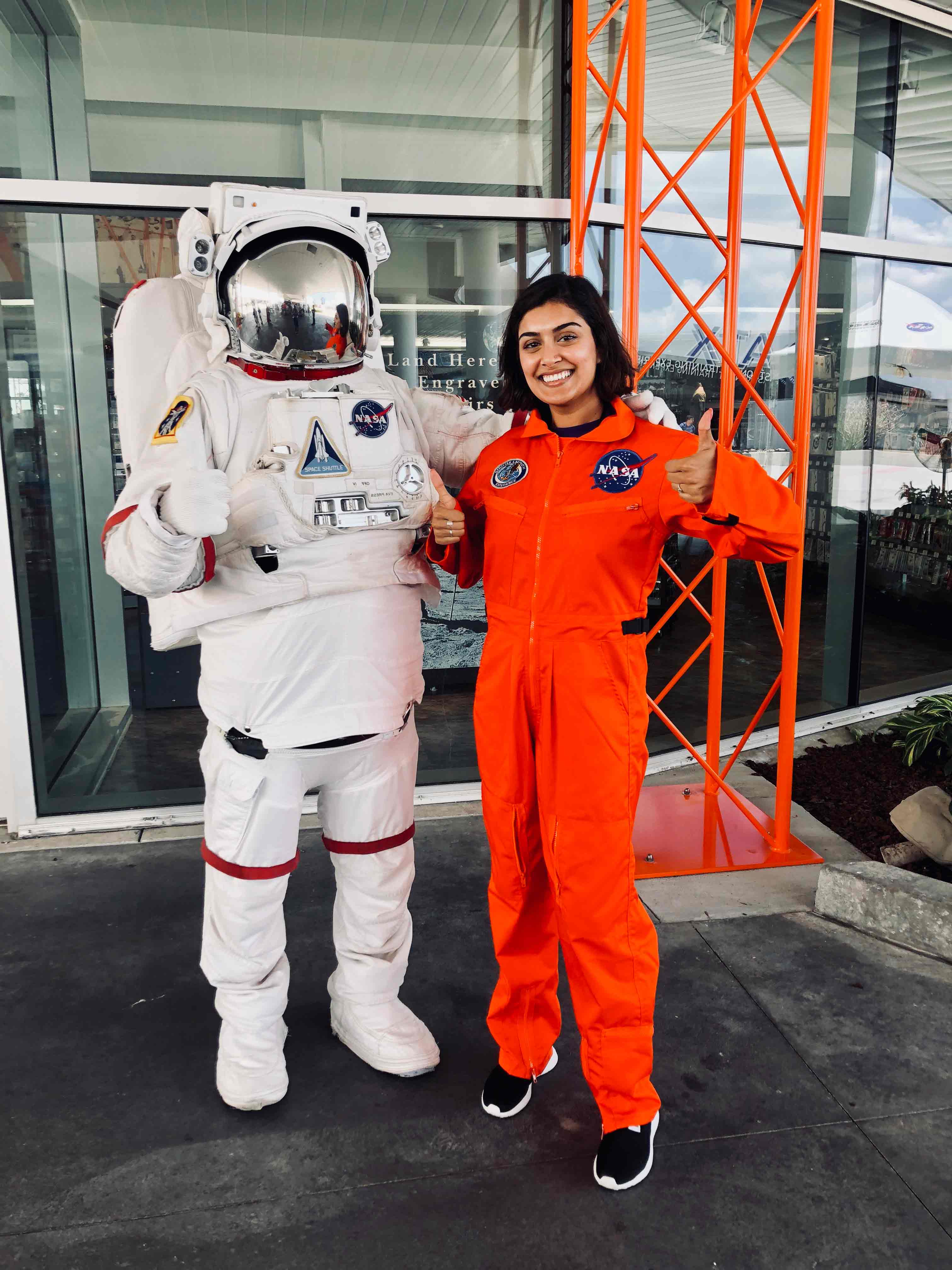 Tanya at her STEM internship at NASA