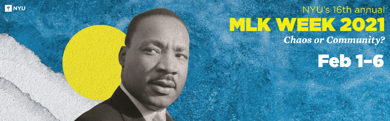 MLK Week 2021 promotional banner.
