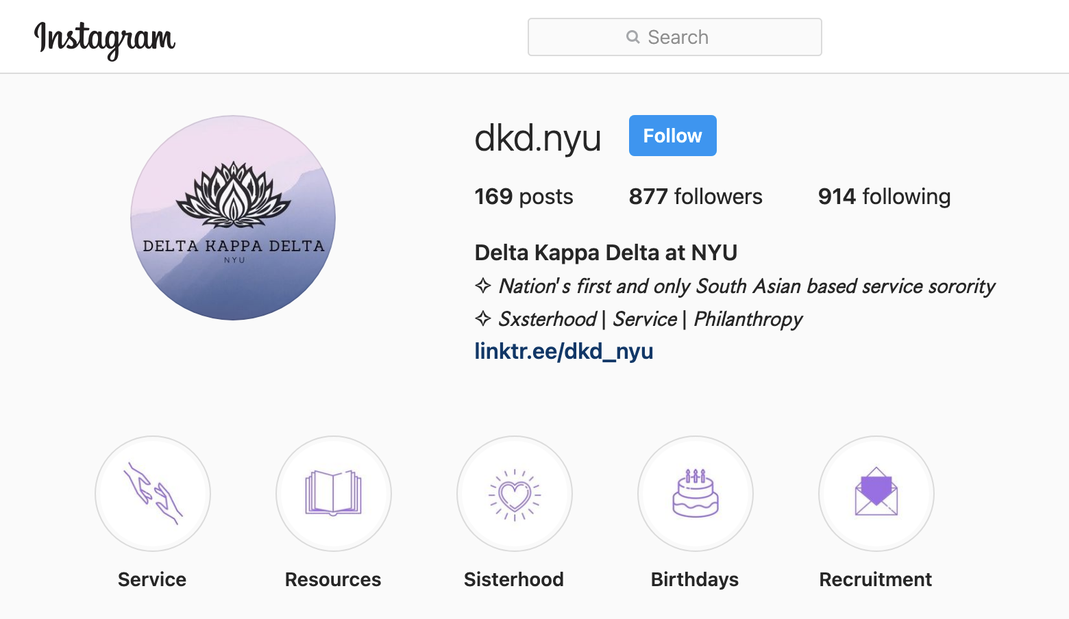 Delta Kappa Deltaʼs Instagram page.