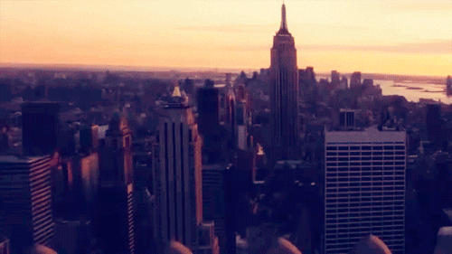 A time lapse of the New York City skyline.
