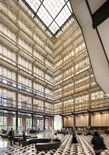 NYU Bobst Library atrium.