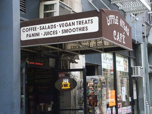 A vegan shop on NYUʼs campus.