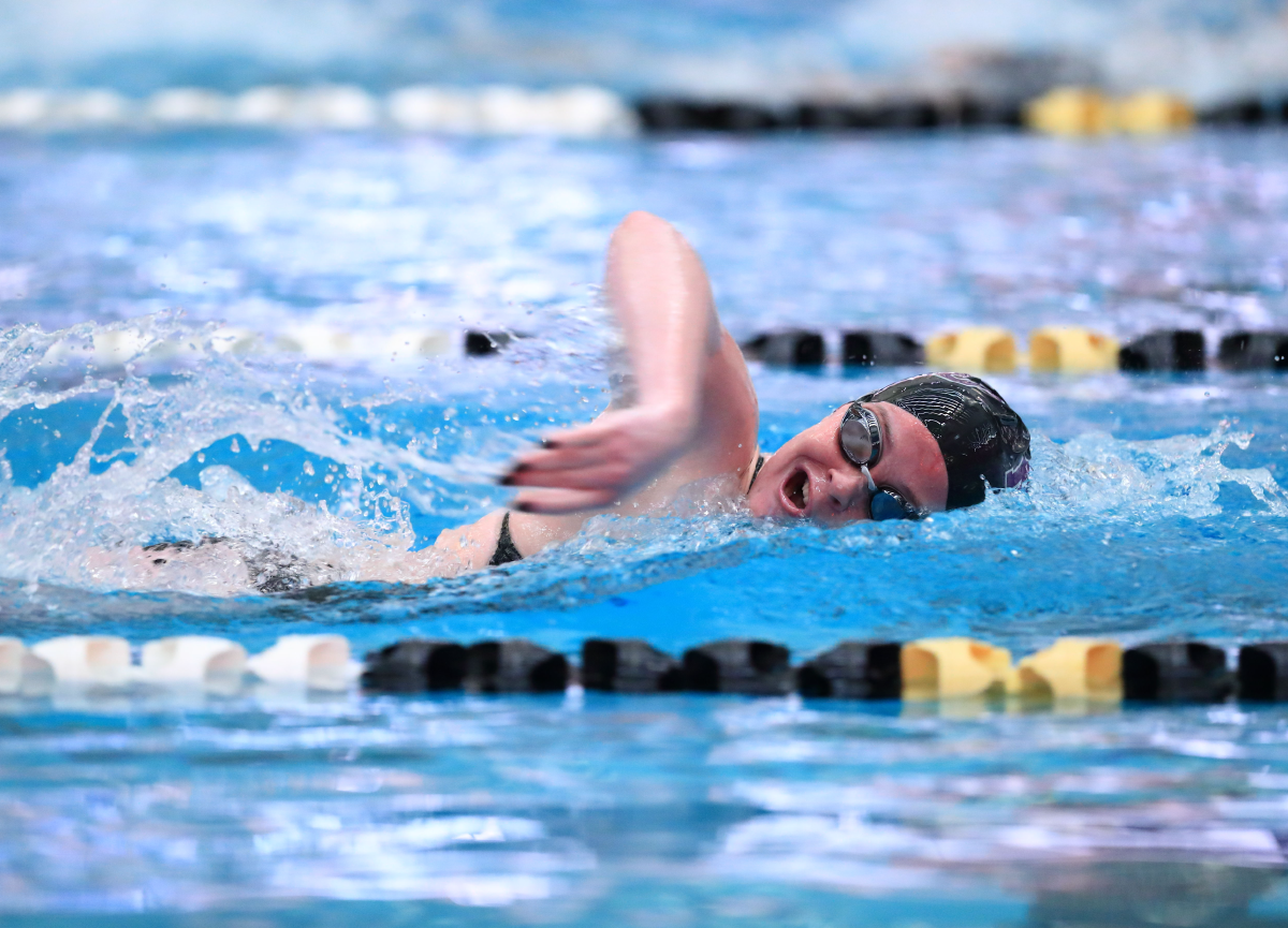 Caitlin Marshall swimming in competition