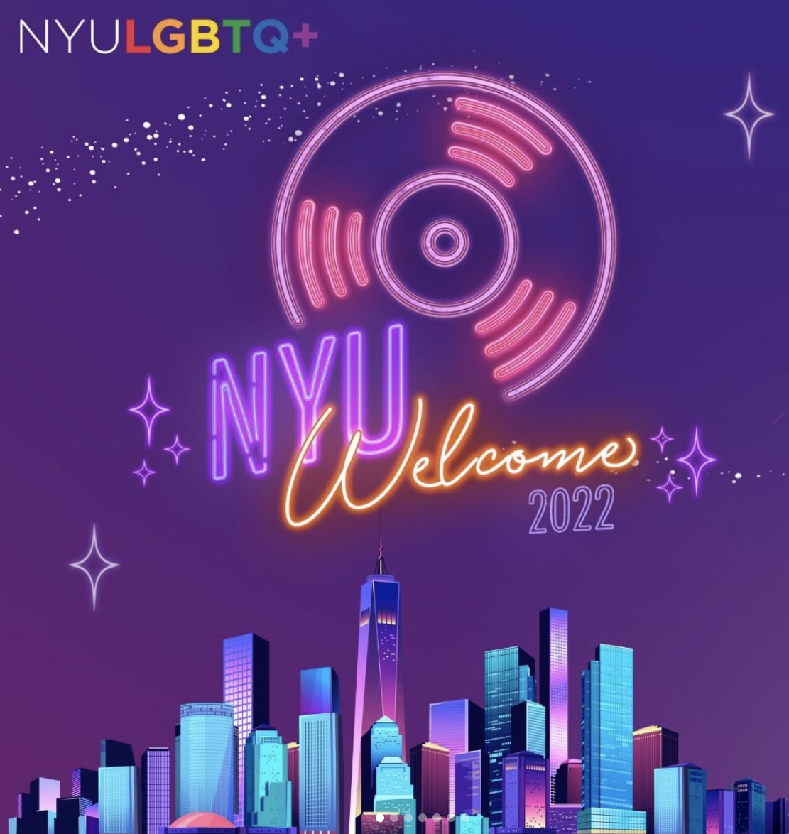 Social media image for NYU Welcome 2022 hosted by NYU LGBTQ+