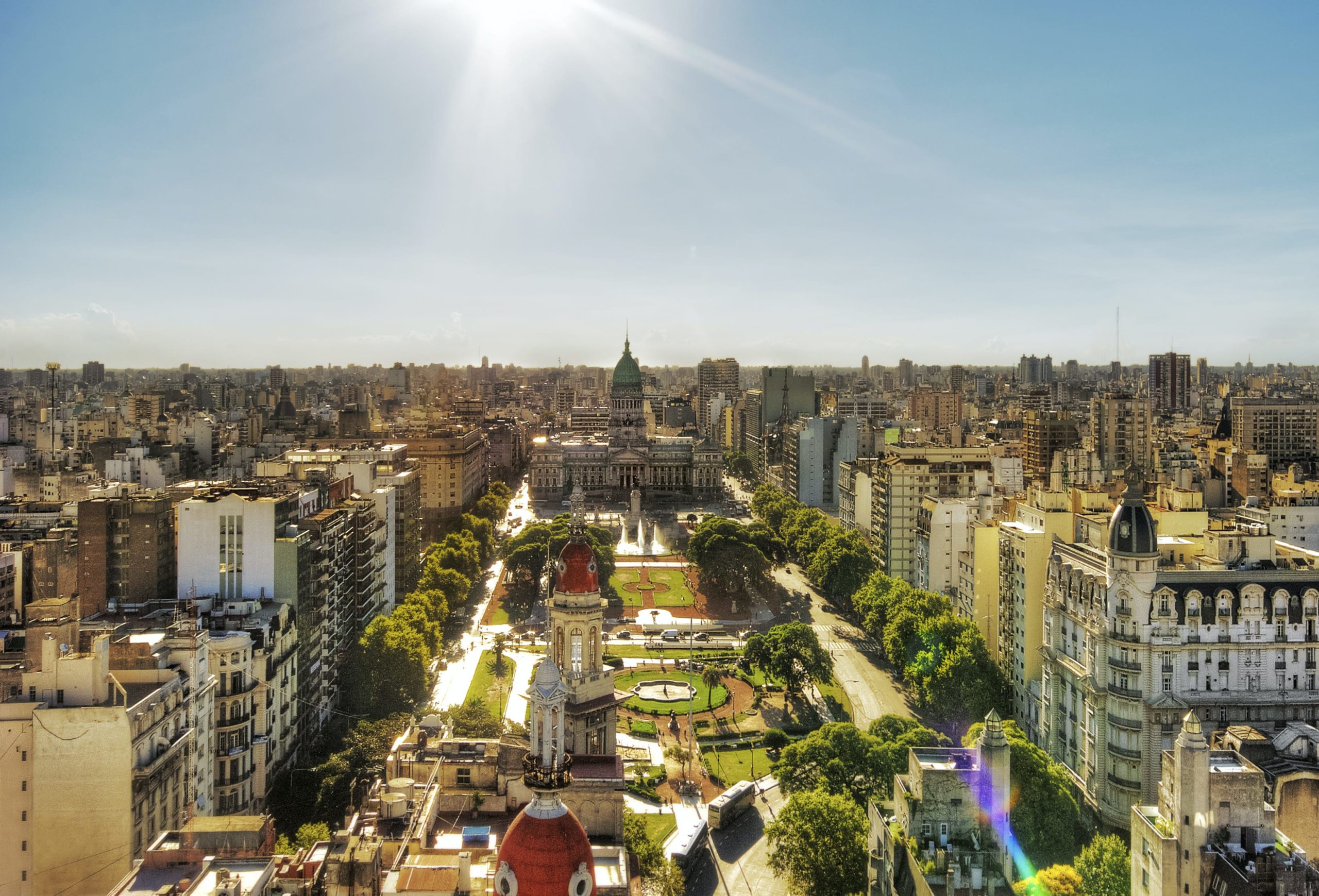 A high-level view of the city of Buenos Aires