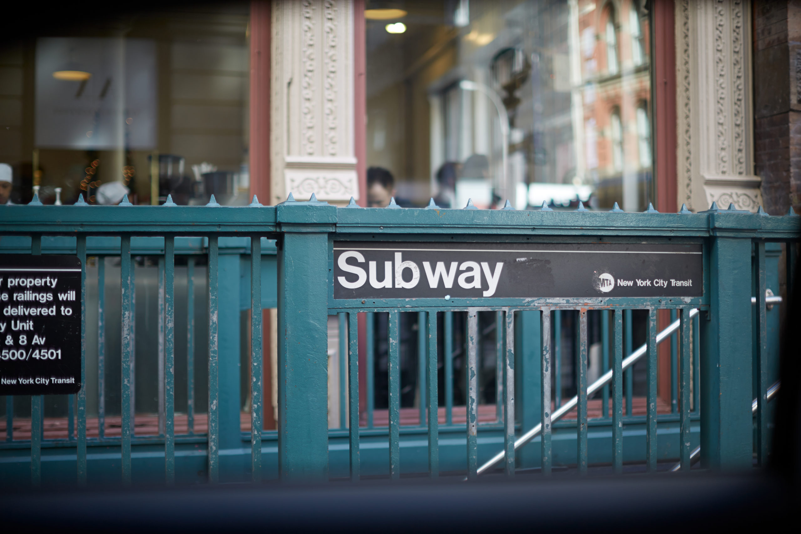 NYC subway entrance
