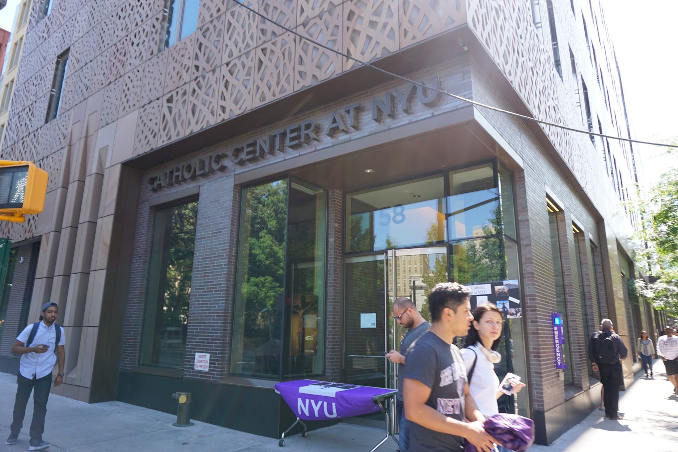 The outside of the Catholic Center at NYU.