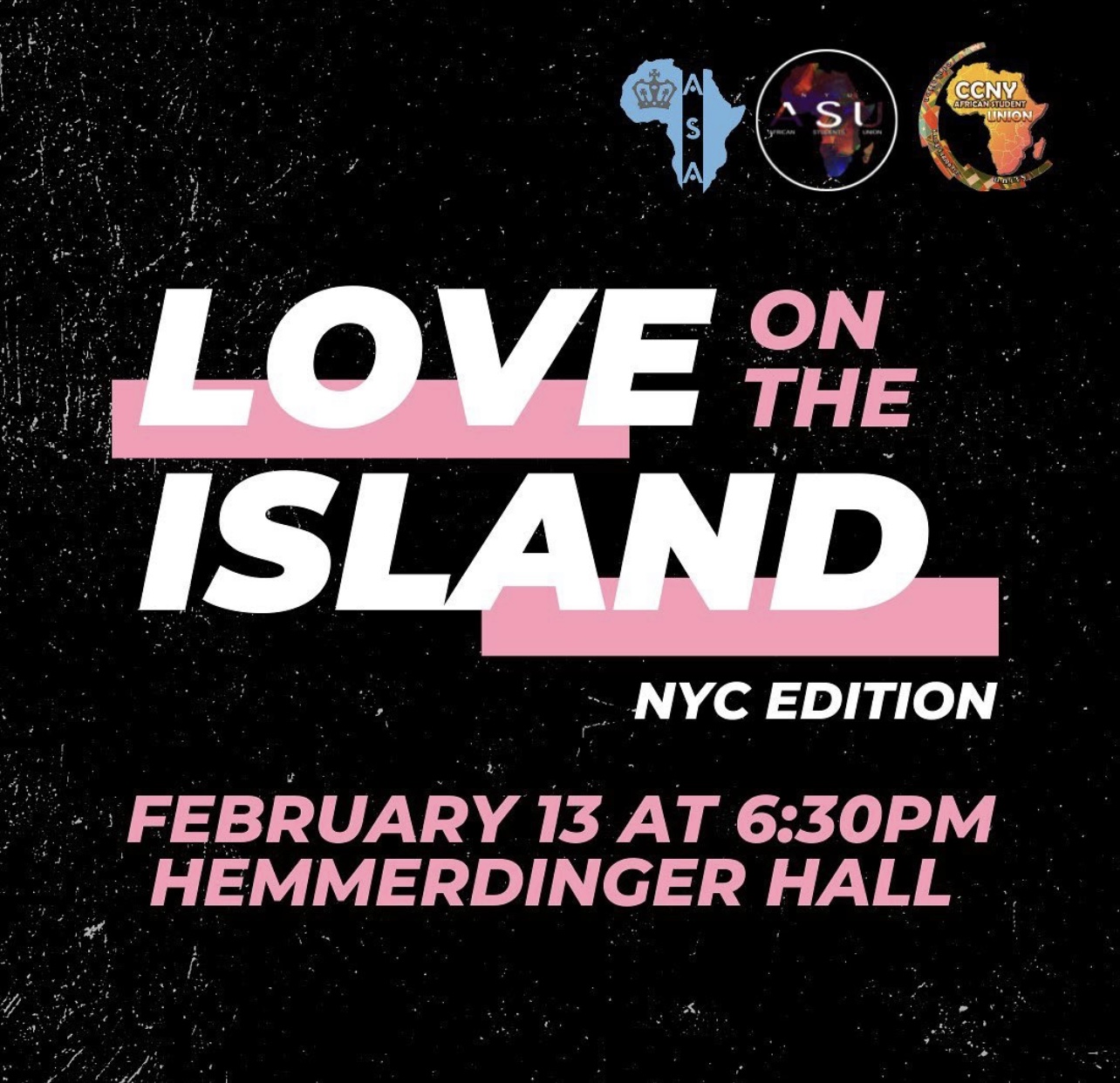 A marketing poster for ASU’s Love on the Island event.