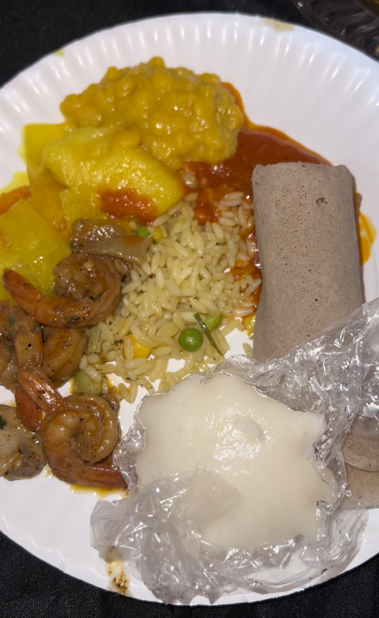 An ASU African Night meal.