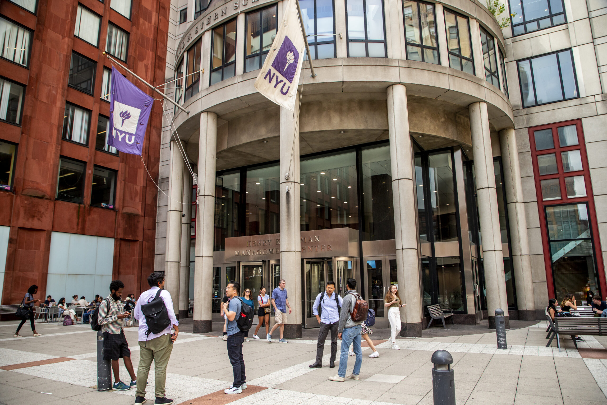 Exterior of the NYU Stern School of Business.
