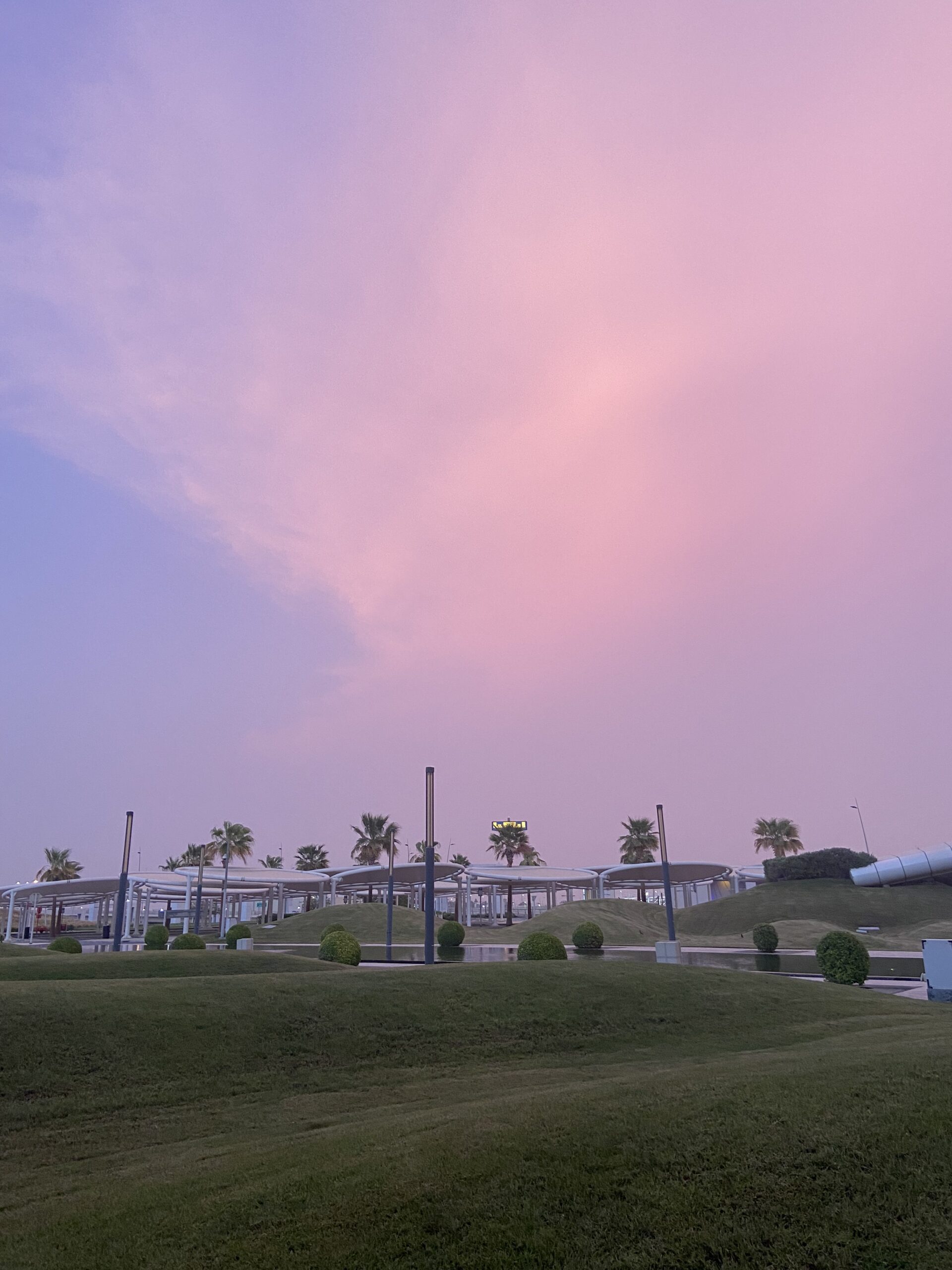 an Abu Dhabi sunset