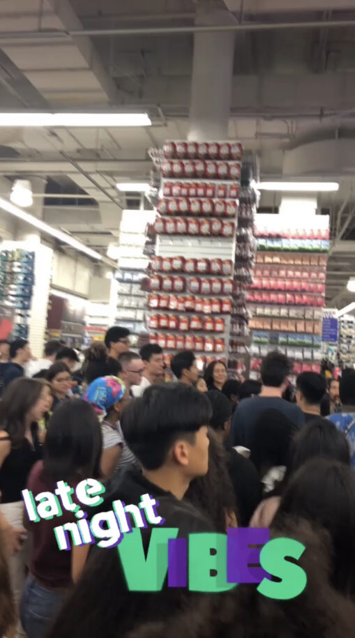 Students shop at Bed Bath & Beyond, a Welcome Week tradition.