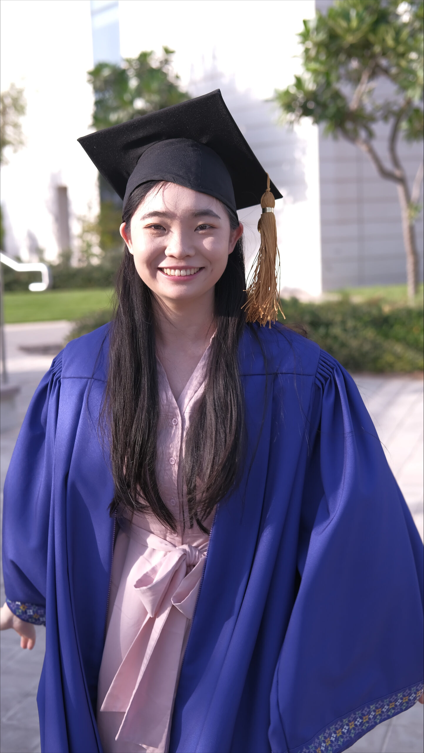 Lin Ye in her graduation attire
