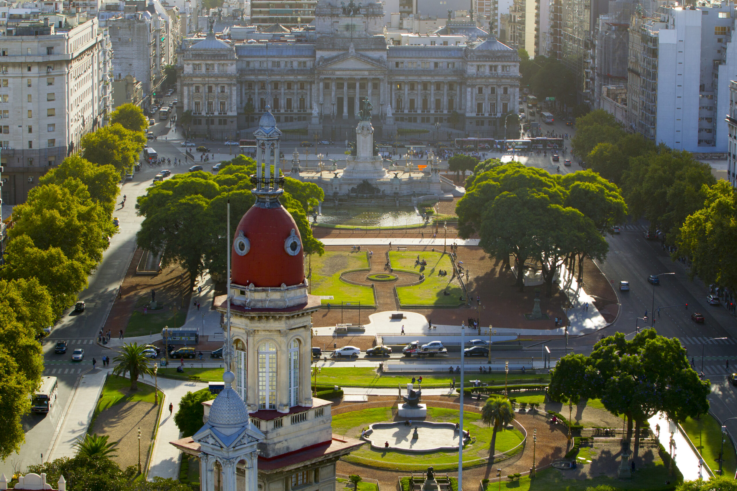 A bird’s-eye view of Buenos Aires.