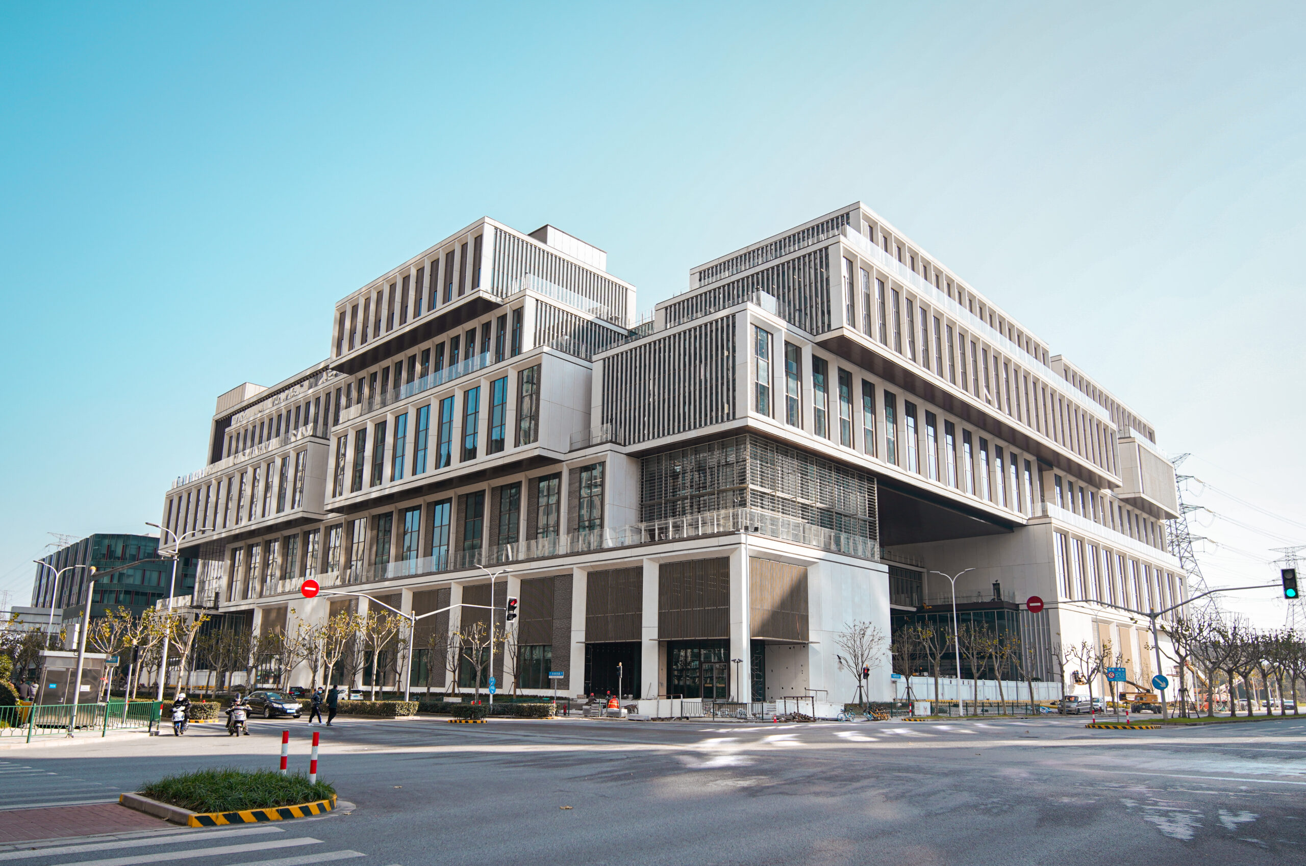 The exterior of the new NYU Shanghai campus.