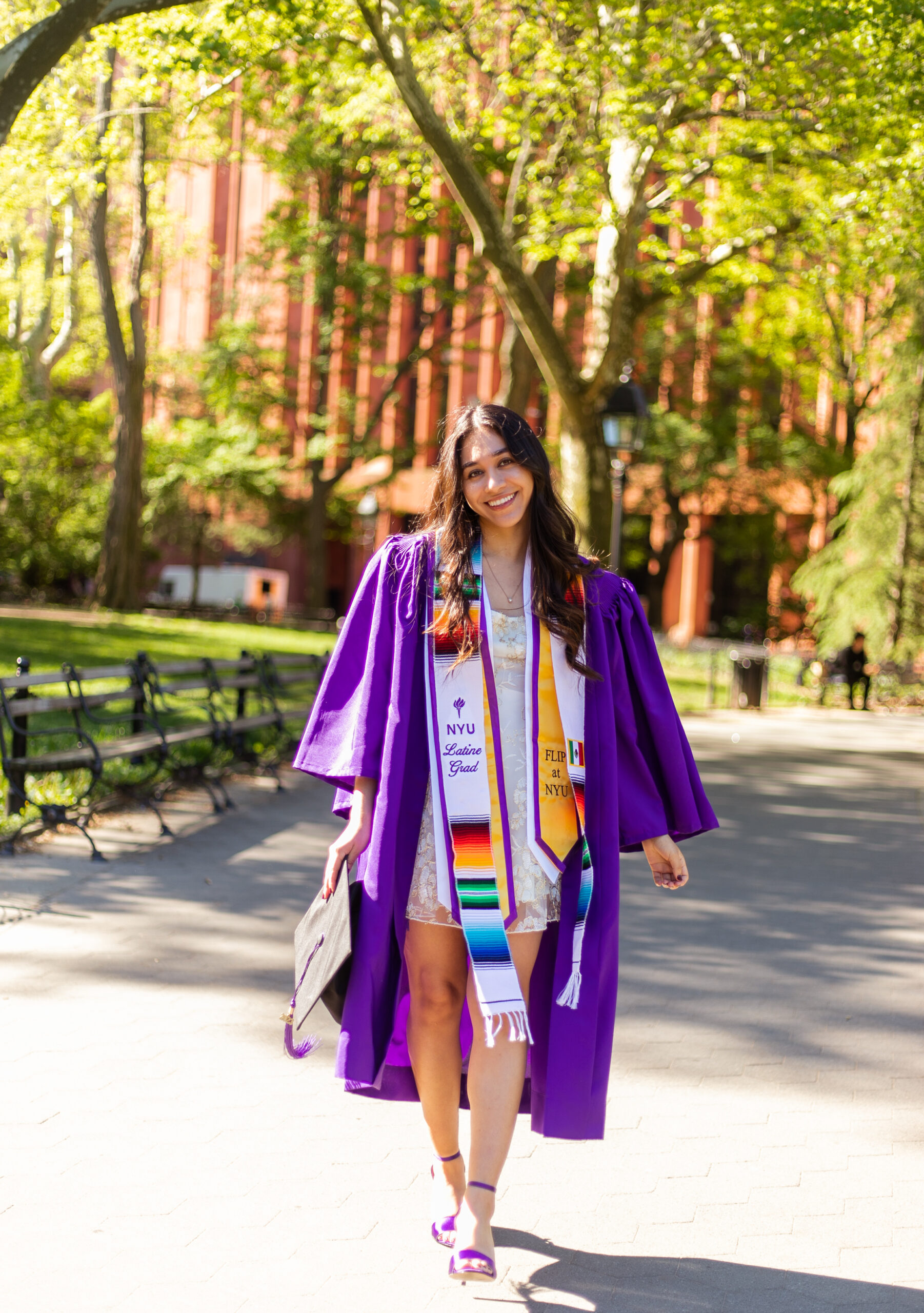 Sam Molina photo wearing graduation robes