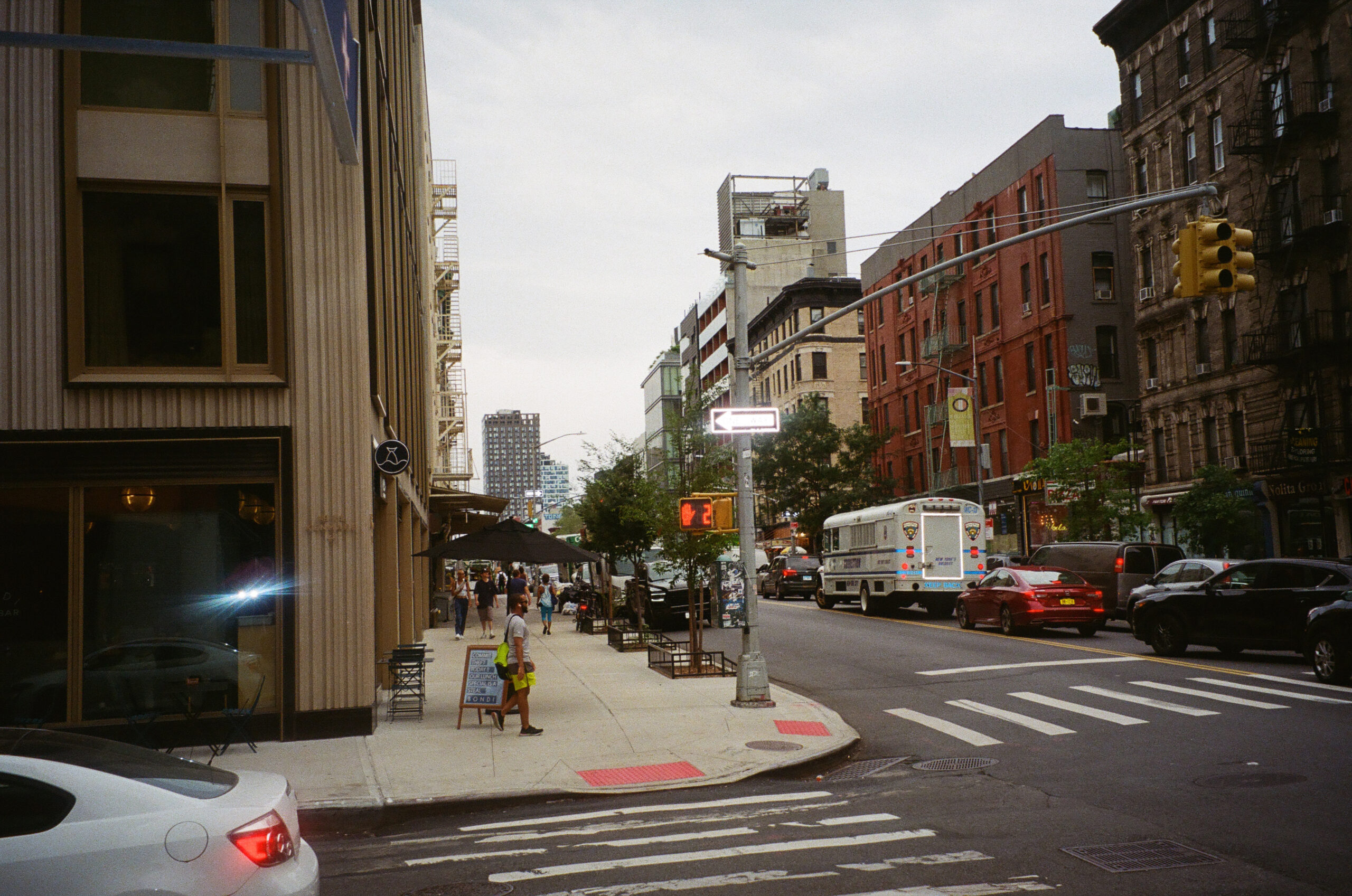 A street corner in the East Village