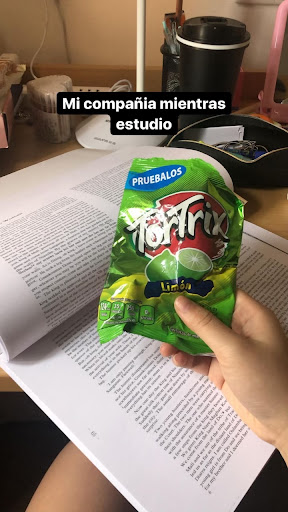 A bag of Limón Tortrix, one of the author’s favorite snacks from home.