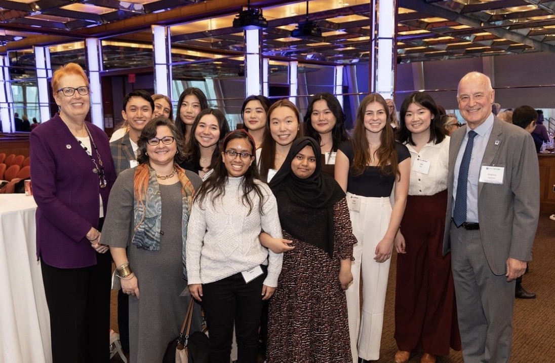 A group of nursing students at an NYU Meyers event.