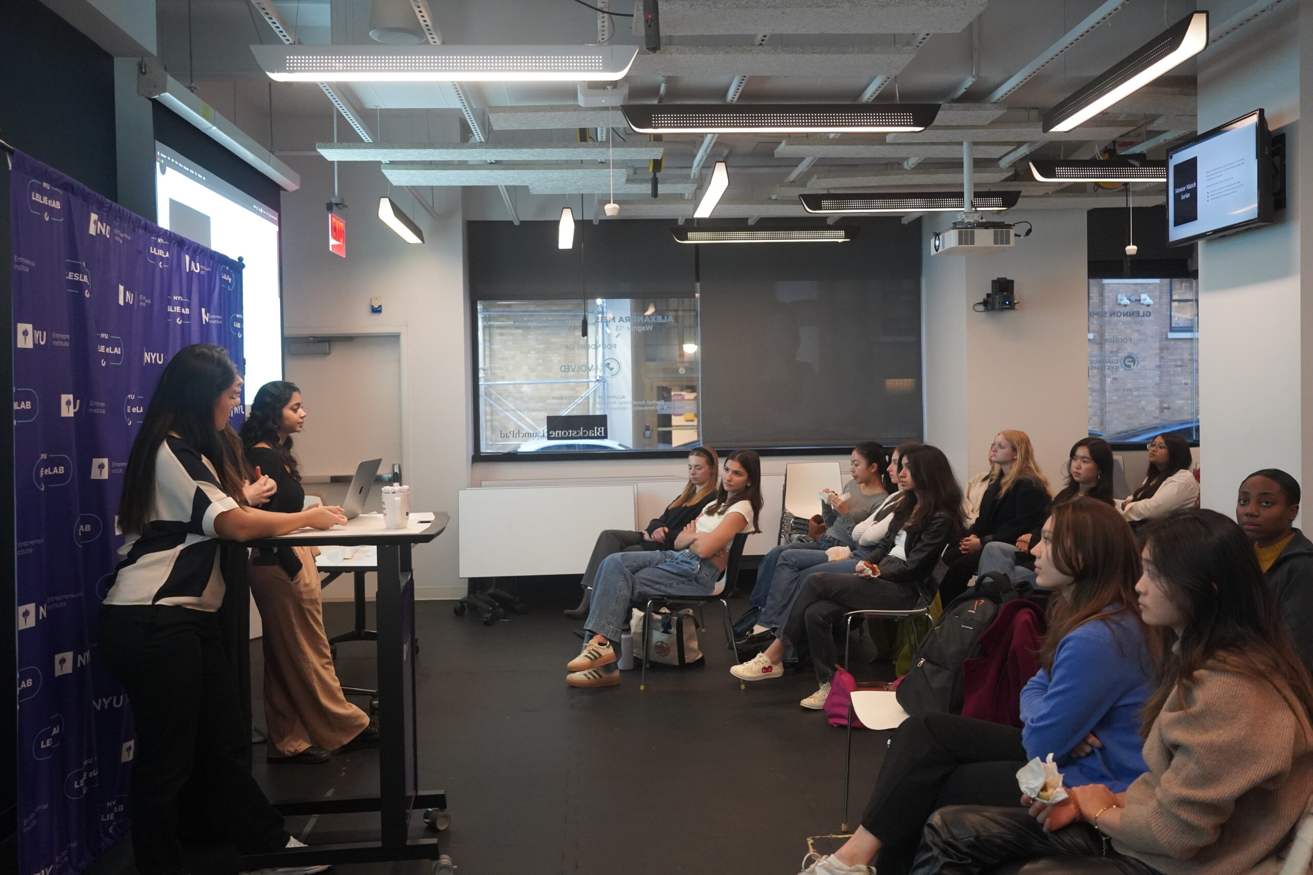 Women Founders’ first event presentation.