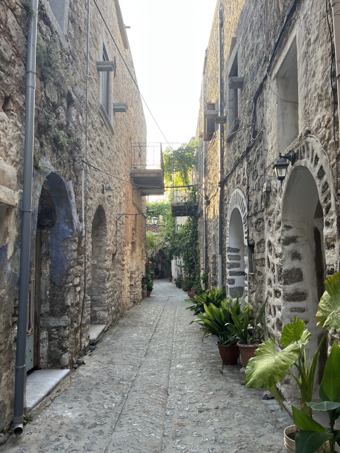 A cool street in Chios, Greece.