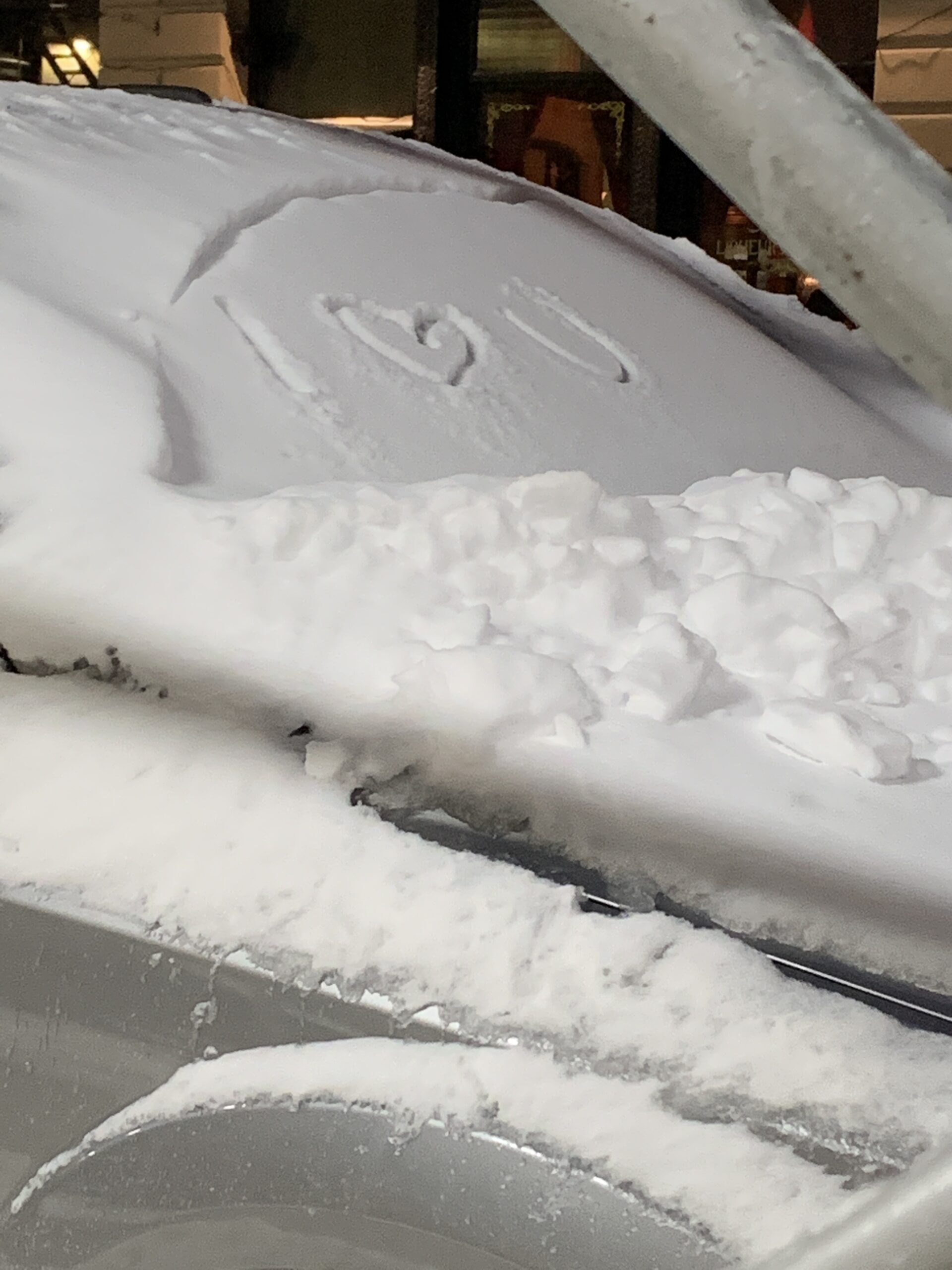 Snow on a Car