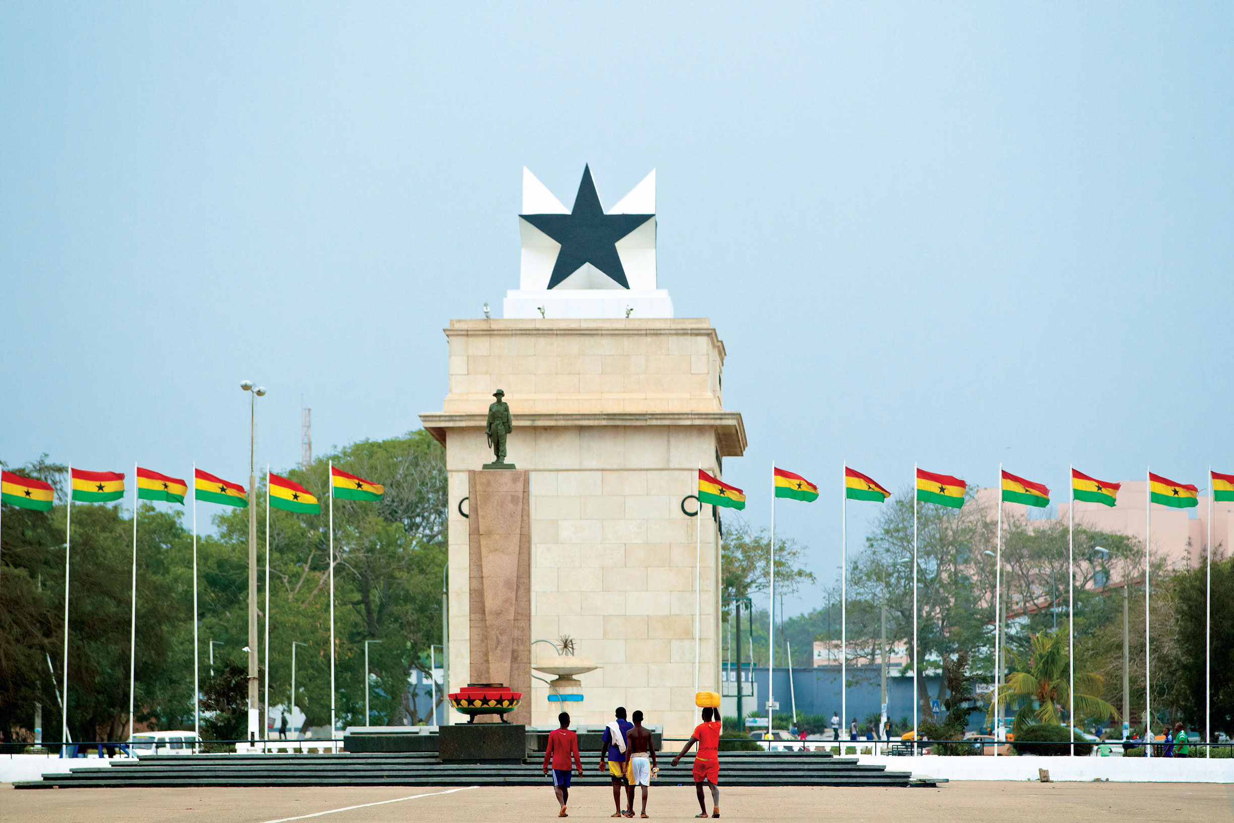 The Black Star Gate, a landmark in Accra, Ghana.
