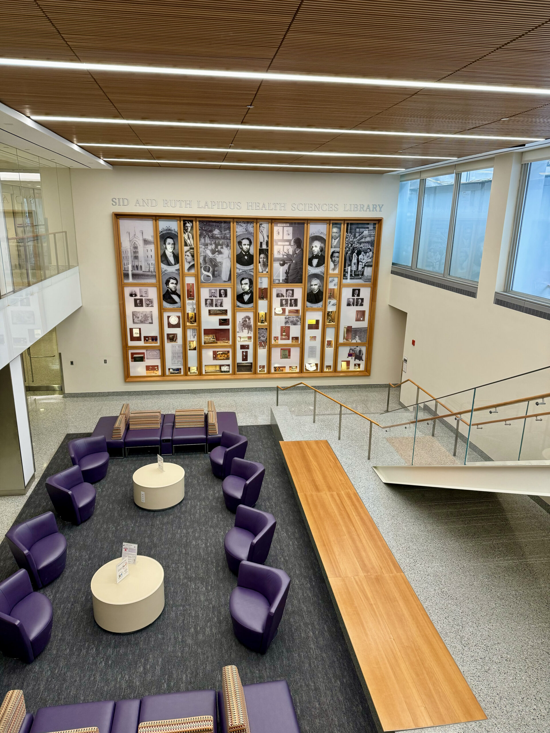 NYU Grossman’s library, where premed and prehealth students conduct research and study.