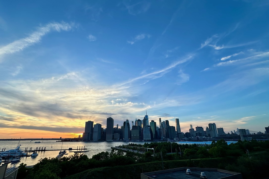 The Manhattan skyline from the Brooklyn Heights Promenade.