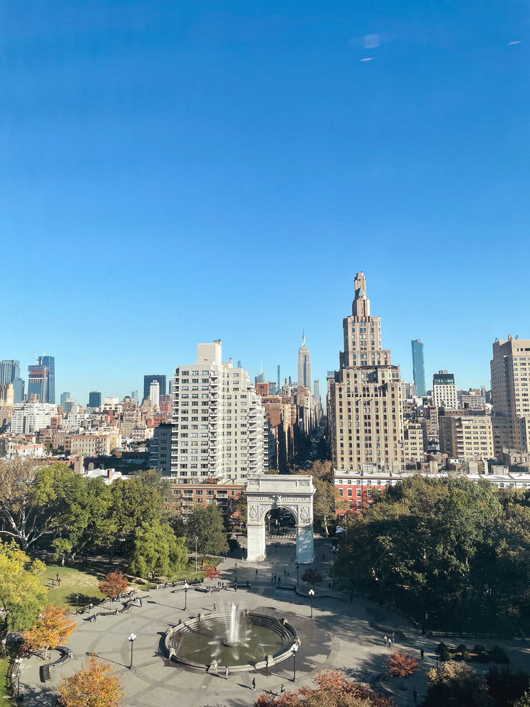 The Arch at the center of Washington Square Park.