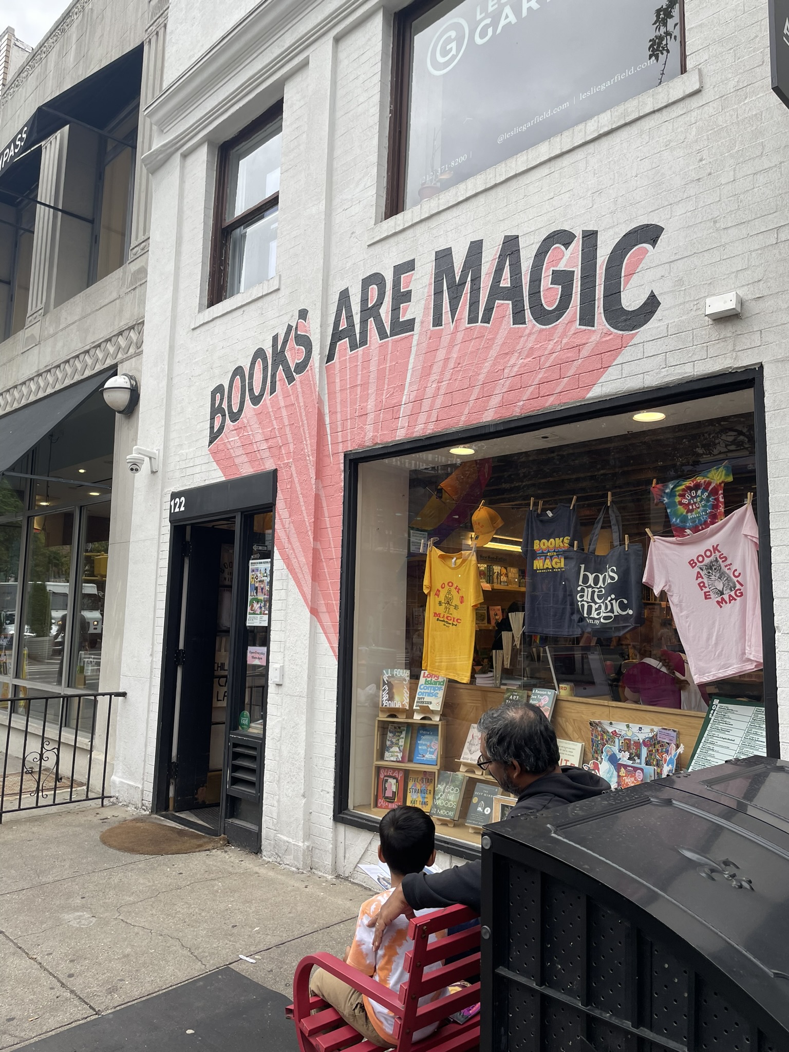 The exterior of the Books Are Magic Bookstore