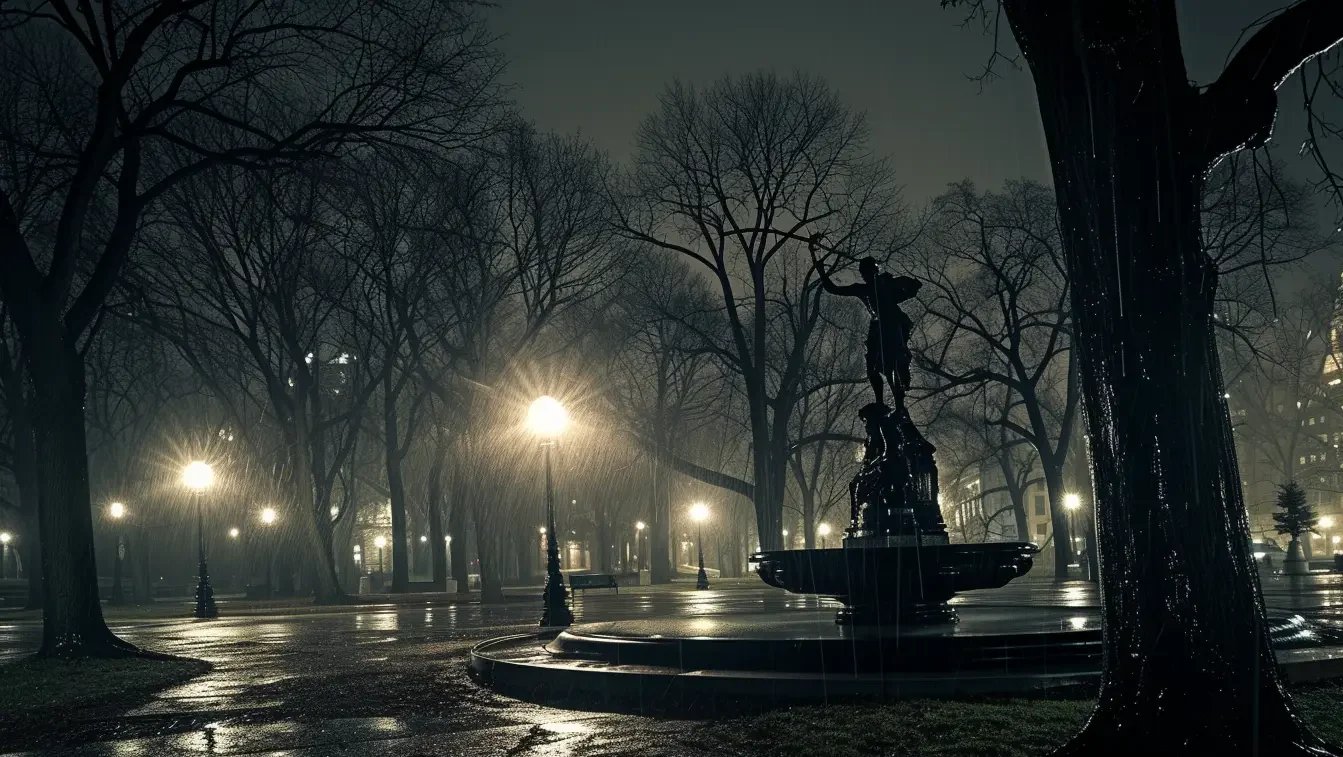 Washington Square Park at night (NYU’s Haunted History)