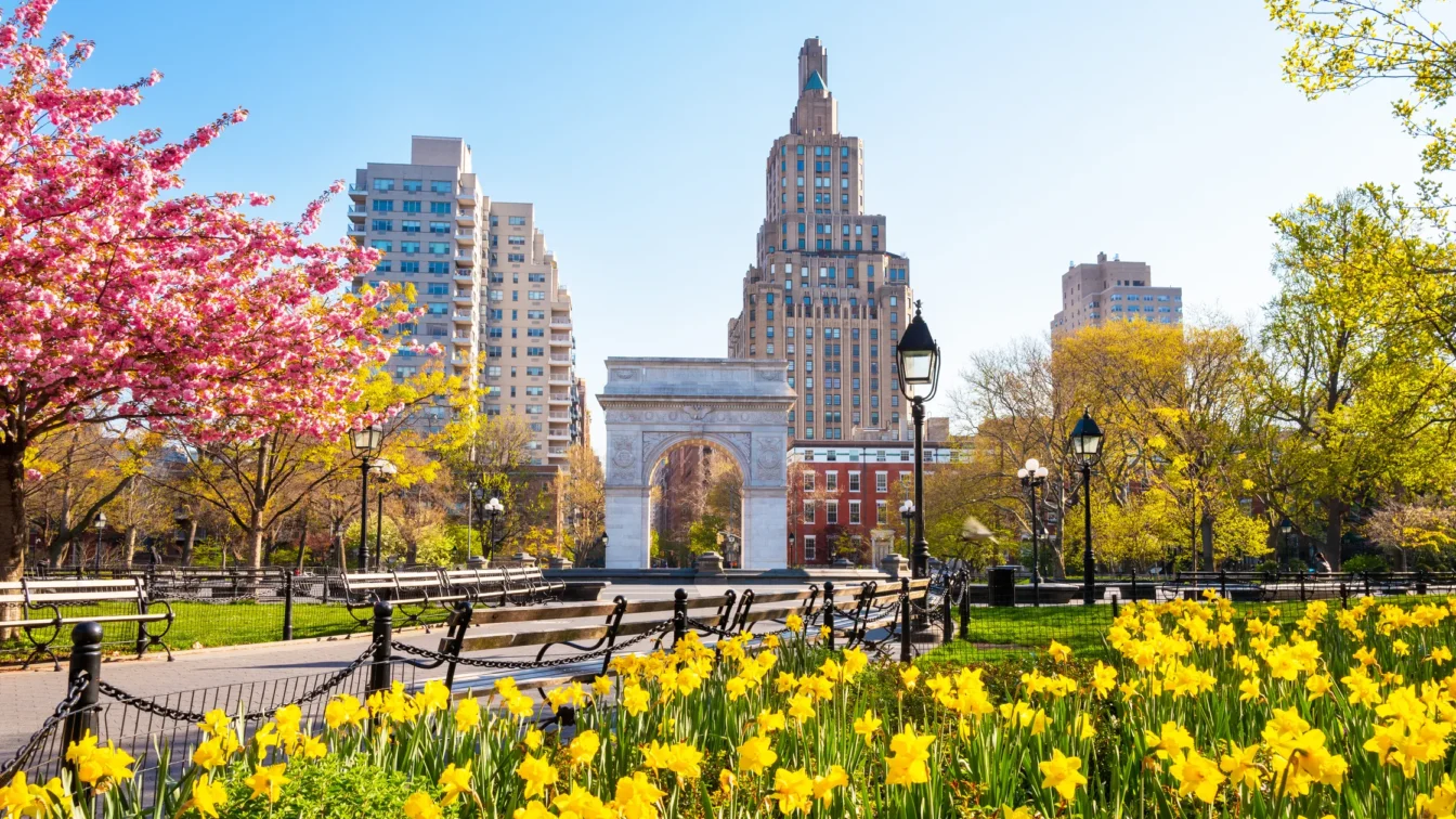 Washington Square Park in the day (NYU’s Haunted History)